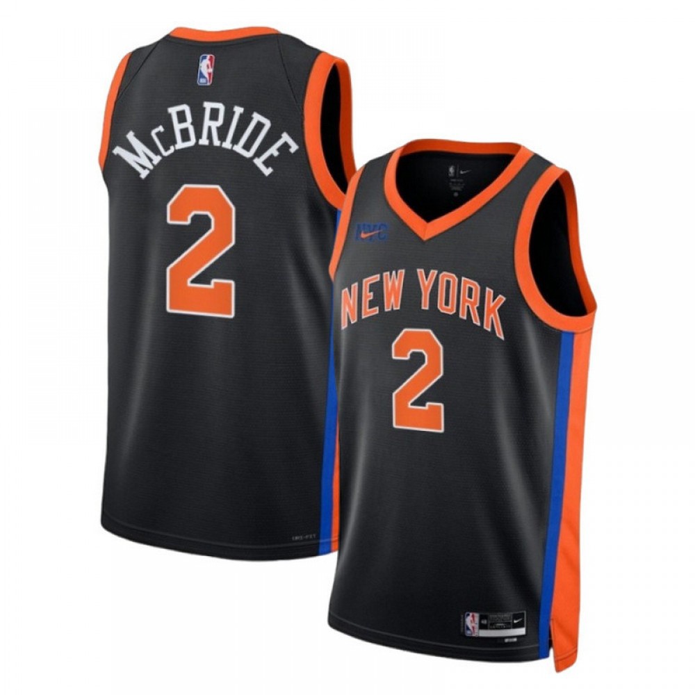 Miles McBride New York Knicks Unisex 2022/23 Swingman Jersey - City Edition - Black-Pro Kit Vault | Brand New 26/27 Sports Jerseys